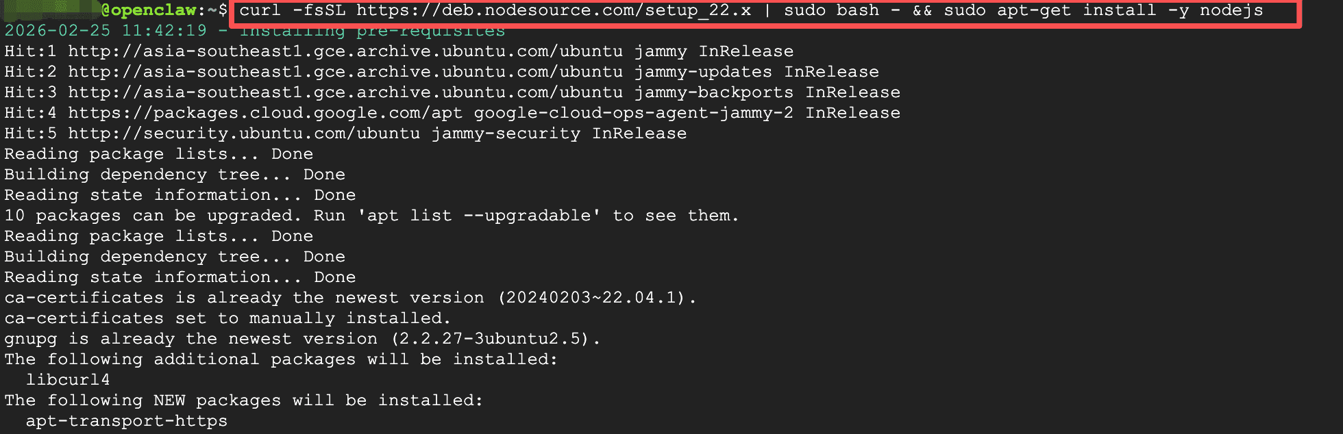 安装 Node.js